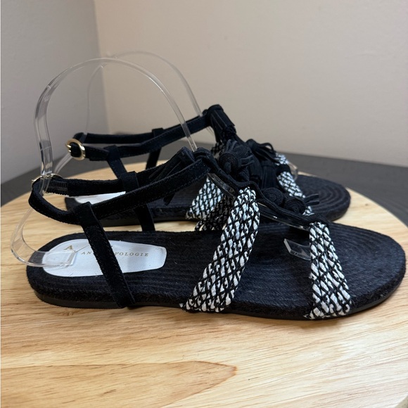 Anthropologie Women’s Fringed Rope Sandals - Picture 1 of 11